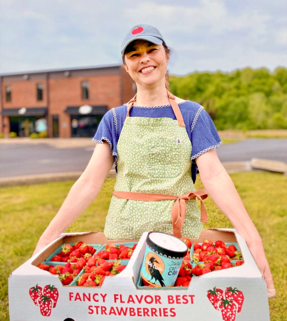 Carol Crowe is passionate about using fresh, local ingredients in her ice cream