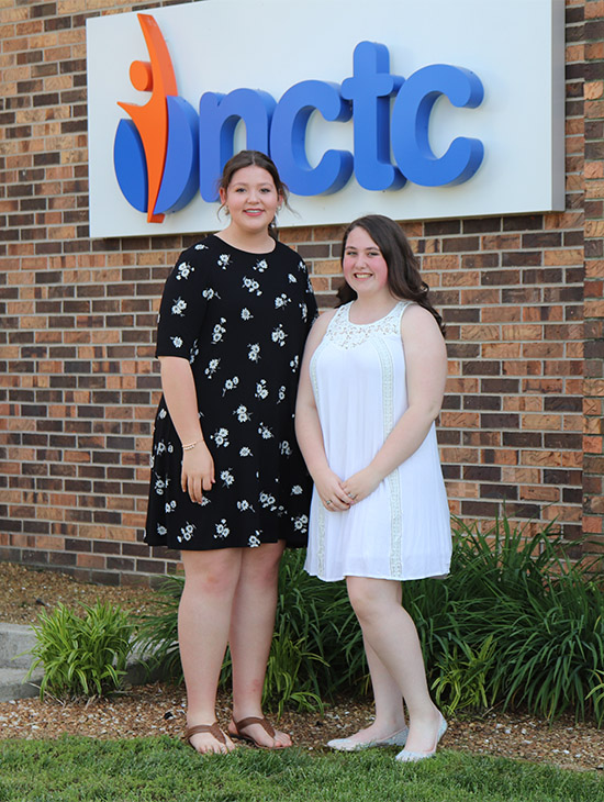 Katelyn Davenport from Smith County High School and Katherine Foster from Allen County Scottsville High School